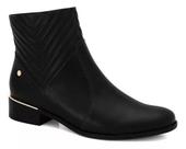 Bota Feminina em Couro Ramarim 24-53102 - Preto