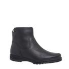 Bota Feminina Em Couro Salto Bloco Cano Curto Bottero 369207 - Preto - 37