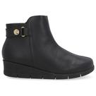 Bota Feminina Em Couro Usaflex Ud26001001