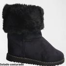 Bota feminina forrada fagiovan preto 08636