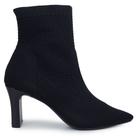 Bota Feminina Giulia Domna Cano Baixo knit Preta - 593