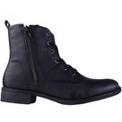 Bota Feminina Isabela Caste com Cadarço e Zíper 9003 Preto