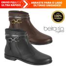 Bota Feminina Lançamento Beira Rio Anabela Salto Baixo Com Brilho Macia Original