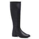 Bota Feminina Lisa Zíper Cano Longo Casual Conforto Moderna