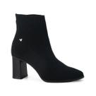 Bota Feminina Mississipi Knit Cano Curto Bico Fino J0354
