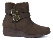Bota Feminina Modare Cano Curto Anabela Red 7085206