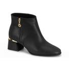 Bota Feminina Modare Cano Curto Ortopédica Salto Bloco Macia Original Bota Feminina Modare Cano Curto Ortopédica Salto Bloco Macia Original