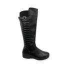 Bota Feminina Moderna Cano Alto Salto Baixo Anabela Original Mooncity Ref: 71125