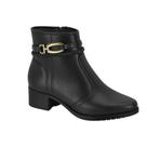Bota Feminina Moleca 5346.102 Preto/Dourado