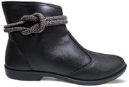 Bota Feminina Moleca Cano Baixo Coturno Tira Brilho 5333104