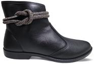 Bota Feminina Moleca Cano Baixo Coturno Tira Brilho 5333104