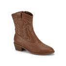 Bota Feminina Moleca Cowboy Casual Tratorada Confortável Original -