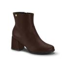 Bota Feminina Moleca PLataforma FIvela Cano Baixo -