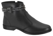 Bota Feminina Moleca Rasteira Black-Diamond Bota Feminina Moleca Rasteira Black-Diamond