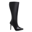 Bota Feminina Montaria Bico Fino De Salto Alto