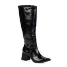 Bota Feminina Montaria Cano Longo Preta Lisa