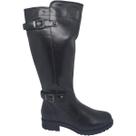Bota Feminina Montaria Casual Dia a Dia Passeio Cano Alto Salto Baixo Bico Redondo Conforto Mooncity 72135