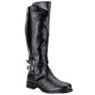 Bota Feminina Mooncity Cano Alto Montaria Fivela Elegante Inverno 72128