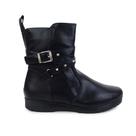 Bota Feminina Mooncity Cano Baixo Preta - 7112