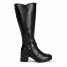 Bota Feminina Mooncity Montaria Cano Alto Preta Salto 6cm Bota Feminina Mooncity Montaria Cano Alto Preta Salto 6cm