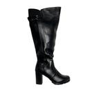 Bota Feminina Mooncity Montaria Cano Alto Salto Grosso 7 cm