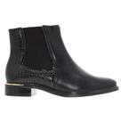 Bota Feminina Napa Genebra Verniz Croc Preto Dourado Vizzano 3077.115