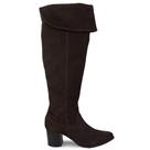 Bota Feminina Orcade Cano Longo Camurça Marrom - 0395