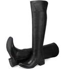 Bota Feminina Over The Knee Em Couro Super Alta Cano Longo