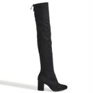Bota Feminina Over The Knee Suede Preto Via Marte 024-001-01 Bota Feminina Over The Knee Suede Preto Via Marte 024-001-01