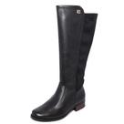 Bota Feminina Pegada Cano Alto REF: 282063 COURO-STRETCH