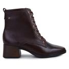 Bota Feminina Pegada Cano Baixo Couro Marrom - 2823 Bota Feminina Pegada Cano Baixo Couro Marrom - 2823