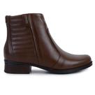 Bota Feminina Pegada Cano Baixo Toffe Marrom 2820