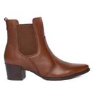 Bota Feminina Pegada Cano curto Couro Terracota