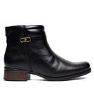Bota Feminina Pegada Cano Curto Diana Couro Preto Bota Feminina Pegada Cano Curto Diana Couro Preto