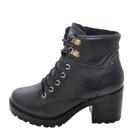 Bota Feminina Pegada Coturno Cano Baixo REF: 282602 COURO BURNISHED-STRETCH