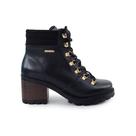 Bota Feminina Pegada Coturno Couro Burnished Preto - 281321 Bota Feminina Pegada Coturno Couro Burnished Preto - 281321