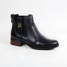 Bota Feminina Pegada Couro 282003 Preto
