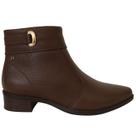 Bota Feminina Pegada Couro Original Casual Moderna Tendência 2026 Tamanho:36Cor:Marrom Toffe