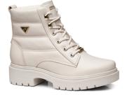 Bota feminina pegada em couro linho 282402.01