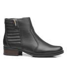Bota Feminina Pegada Peluciada CB Couro Preto - 28200