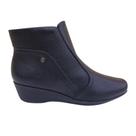 Bota Feminina PICCADILLY Anabela Conforto de Zíper 143217 Bota Feminina PICCADILLY Anabela Conforto de Zíper 143217