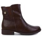Bota Feminina Piccadilly Cano Curto Marrom - 653025-02