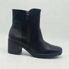 Bota Feminina Piccadilly Cano Curto Salto Quadrado Confortável Casual 675002
