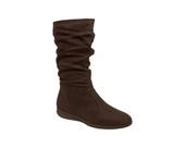 Bota Feminina Piccadilly Cano Médio Sanfonado Anabela 261025
