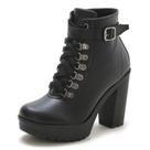 Bota Feminina Pórtice Tratorada Plataforma Salto Alto
