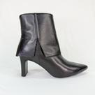 Bota feminina preta cano curto com pala 1867 Bota feminina preta cano curto com pala 1867