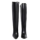 Bota Feminina Preta Cano Longo Bico Fino