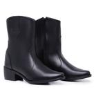 Bota Feminina Preta Country Texana Estilosa