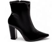 Bota Feminina Preta Elegante com Salto Conforto Estilosa