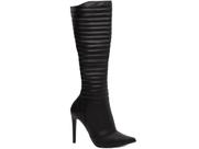 Bota Feminina Preta Elegante com Salto Conforto Estilosa